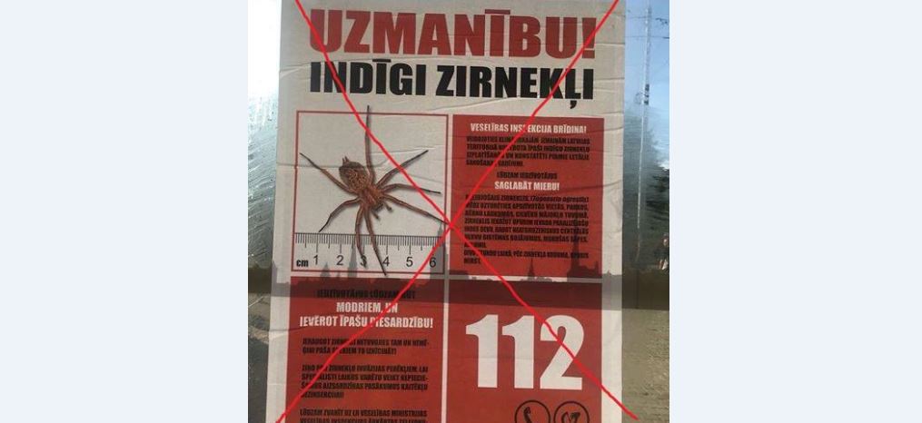 Neuzķerieties: Rīgā kāds plaši izplatījis viltus ziņu plakātus
